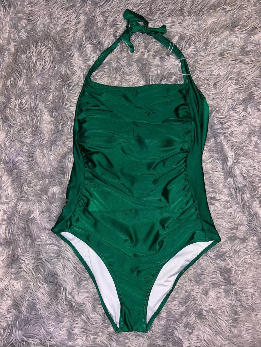 Emerald Halter One-Piece Swimsuit